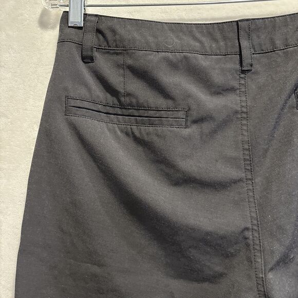 BKE Hybrid Standard Fit Black Shorts Flat Front Casual Lightweight Men's 30W 23L - Picture 7 of 15